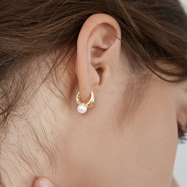 ANENJERY%20Imitation%20Pearl%20Hoop%20Earrings%20for%20Women%20Round%20Wedding%20Party%20Ear%20Jewelry%20Wholesale%20-%20Image%204