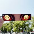 9 Style Anime Keychain Demon Slayer Keyring Shining Eyes Double Sided Light-Transmitting Pattern Backpack Key Pendants . 