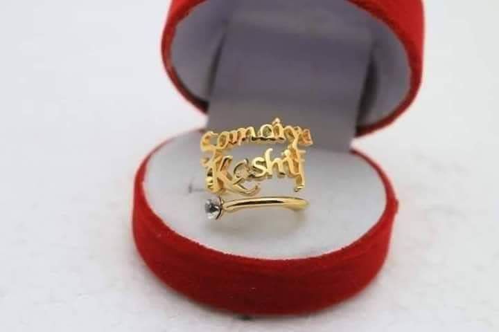 Customized Name Ring High Quality Gold Plated Name Ring Personalized Rings for Women For Mother For Wife For Fiance For Mom For Friends