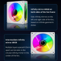 ICE Whale PRISM 4 PRO PC Case Fan 120mm PWM Mute 800-1800RPM Infinite Mirror ARGB Motherboard light Sync cpu cooler ventilador. 