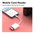 Lightning to SD Card Camera Reader for iPhone Andriod,SD Memory Card Reader Adapter Compatible with iPhone Plug and Play. 