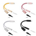 2 in 1 Type-C to 3.5mm. USB 3.1 Type-C USB-C male to 3.5 aux audio female jack cable for Android. 