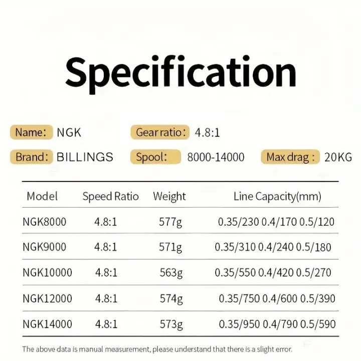 BILLINGS%20NGK%20Stainless%20Steel%20Bearing%20Spinning%20Fishing%20Reel%208000-14000%20Series%2020KG%20Max%20Drag%20Powerful%20Reel,Salt%20Freshwater%20Fishing%20-%20Image%207