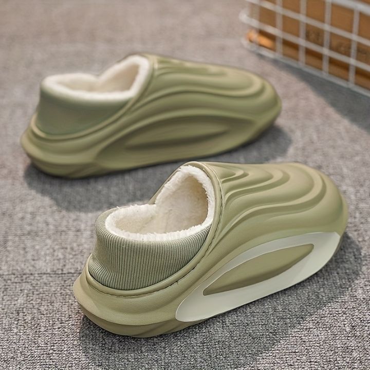 Winter%20Thickened%20Slip%20Resistant%20Lined%20Slippers%20Lightweight%20EVA%20Indoor%20Outdoor%20Home%20Leisure%20Shoes%20with%20Soft%20Fabric%20Lining%20-%20Image%207