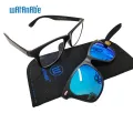 Watanabe clip-on sunglasses splice frame. 
