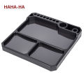 1Pcs Silicone Parts Tray with Tool Stand 155*155mm for 1/18 1/24 1/10 RC Car Boat Airplane Model.