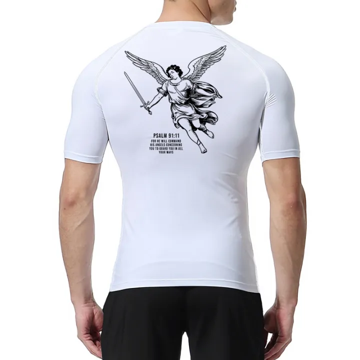 Angel%20Graphic%20Athletic%20Quick%20Dry%20Tshirts%20for%20Men%20Christian%20Gym%20Workout%20Running%20Compression%20Shirt%20Undershirt%20Tees%20Tops%20Activewear%20-%20Image%203