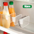 8/16/24PCS Sturdy Clear Refrigerator Organizer Dividers Adjustable Fridge Storage Kitchen Cabinets Space Saving Compartments. 