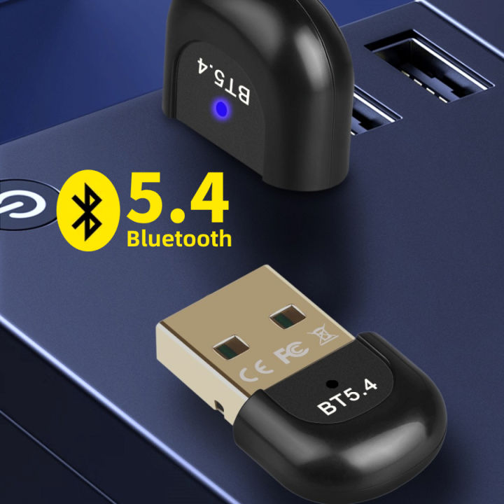 USB Bluetooth 5.4 Adapter Wireless 5.3 Dongle for PC Speaker Wireless Mouse Keyboard Music Audio Receiver Transmitter Adapter