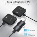 Wireless Lavalier Microphone for Camera,iPhone,Android,Microphone Reverb Sound Video Recording Podcast Noise Reduction Clip mic. 
