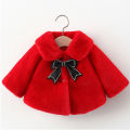 New Winter Jacket For Baby Girl Clothes Fashion Christmas Princess Cloak Autumn Warm Faux Fur Girls Coat 1-4 Years Kids Clothes. 