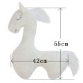 Baby White Horse Pillow Newborn Photography Prop Full Moon Photo Shoot Support Cute Theme. 