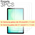3-pack Glass screen protector for tab A11 A11+ A9 plus 11-inch A8 10.8'' A7 LITE 8.7'' tab tablet protective film.