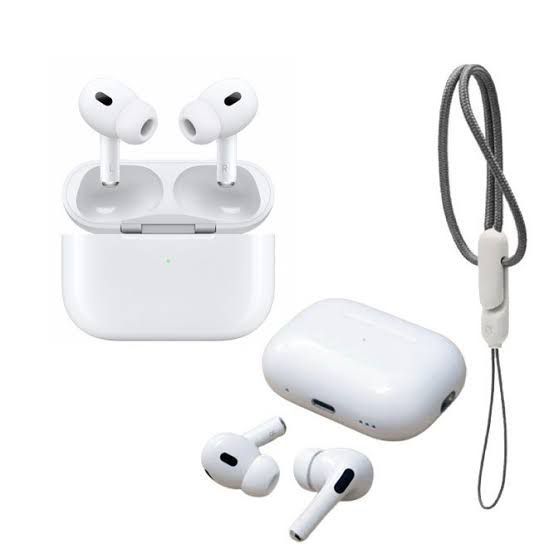 AirPods Pro 2 Wireless Earbuds, Haigh Qualty Airpods With more Active Noise Cancelling, Adaptive Transparency, Personalized Spatial Audio MagSafe Charging Case (Lightning) Bluetooth Headphones for android & iPhone