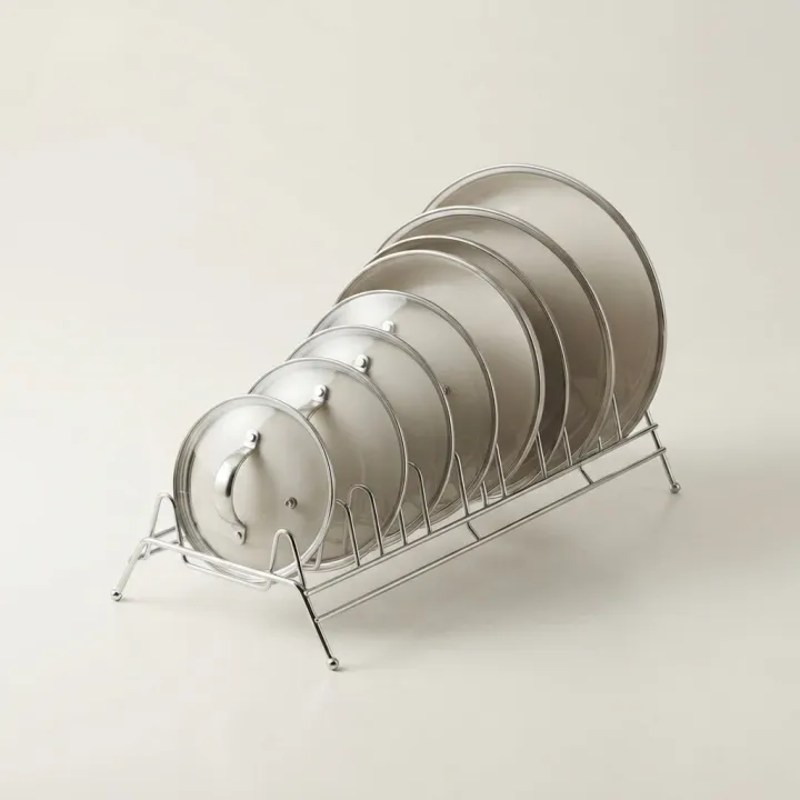 Plate Kitchen Rack Stainless Steel Nine Plate Dish Stand Utensil Rack Chrome Plated Storage Organizer