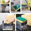 Kitchen Detergent Press Portable Soap Dispenser Pak Clean Cloth Dishwashing Pot Soap Dispenser Cleaning Tool.
