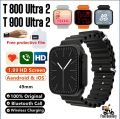 T800 Ultra 2, T900 Ultra 2 Smart Watch Full Touch Bluetooth Call Sports Heart Rate Sleeping Monitoring Smartwatch Series Women and Men Watch. 