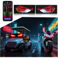 Dynamic Devil Eyes Light for Car Truck Windshield Programmable LED Display Flexible Soft Screen DIY Bluetooth APP Remote Control. 