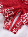 Lace Contrast Color Lingerie Bra And Panties Sets Underwear Set Women Suits. 