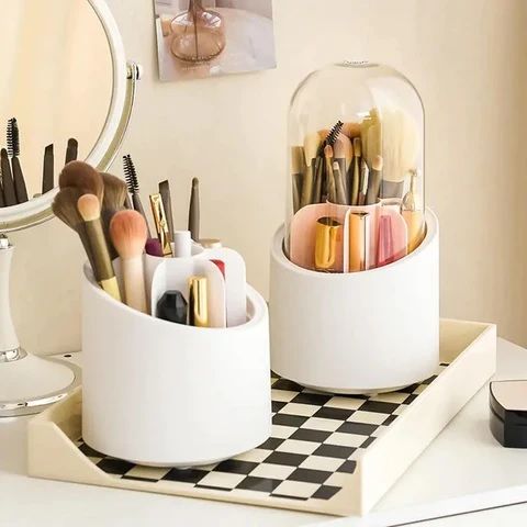 360%C2%B0%20Rotating%20Makeup%20Brush%20Storage%20Box%20Portable%20Desktop%20Cosmetic%20Organizer,7%20Slots%20Transparent%20Makeup%20Brush%20Box%20Dust%20Free%20Makeup%20Brush%20Organizer%20for%20Display%20Stand%20Bedroom%20Dresser%20Bathroom%20Counter%20Top%20-%20Image%203