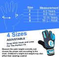 Kids Goalkeeper Gloves Soccer Goalie Football Glove Super Grip Double Wrap Wristband Training Gloves For Boys kids Children. 