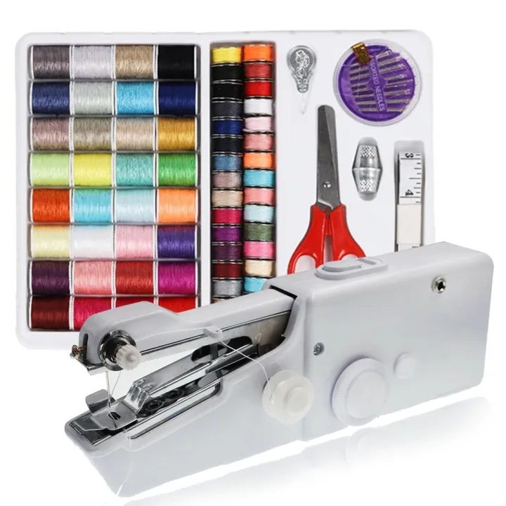Mini Portable Smart Electric Tailor Stitch Hand-held Sewing Machine ...