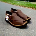 Handcrafted Kaptan Chappal Peshawari Chappal with Premium Quality | Synthetic Leather uppar and tyre rubber sole summer wear taditional style with classic look. 