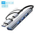 7-in-2 USB HUB Type C HUB Multi USB Splitter USB Adapter OTG USB to USB 3.0 HUB for Macbook Pro 13 15 Air Mi Pro PC Laptop. 