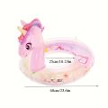 1pc Inflatable Rainbow Unicorn Pool Float – Glitter Design for Pools, Beaches & Summer Parties. 