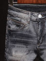 High End Denim Shorts for Men Summer New Business Fashion Thin Stretch Short Casual Pants Male Retro Washed Daily Slim Jeans. 