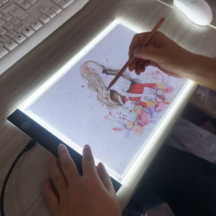 A4 Children Drawing Board 3 level Adjustable Brightness non-dimmable LED Drawing Copying Table Transparent Copying Table