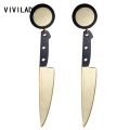 Knife Long Drop Dangle Earrings Women Mirror Acrylic Accessory Birthday Jewelry Gifts. 