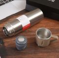 Hot and cool water Bottle with Glass Gift pack imported made Mat color. 