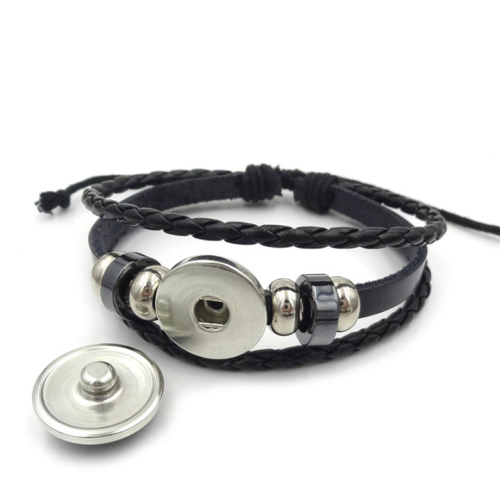 Anime%20Mega%20Stone%20Poke%20Snap%20Weave%20Leather%20Bracelet%20Glass%20Cabochon%20Adjustable%20Bangle%20Jewelry%20for%20Women%20Kids%20%20-%20Image%203