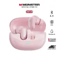 Monster xkt28 Bluetooth wireless headset Bluetooth 5.4 wireless earphone Bluetooth earphone answer call music headphone play game bad dual mode mic. 