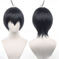 Anime Isagi Yoichi Cosplay Wig 28cm Black/Blue Cosplay Wigs Heat Resistant Yoichi Isagi Wigs Halloween Party Wigs.