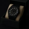 Trending Plastic Carbon Fiber Look Body Watch | Full Black Colour Watch | Number Dial | Chornograph Look.
