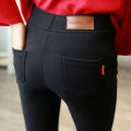 2025 New Autumn Black Pencil Pants Women Korean Style Tight Stretch Office Lady Denim Pants Elegant Comfy Ankle Length Jeans. 