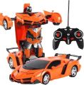 Remote Control Transform Car Robot Toy for Boys Rechargeable 2in1 Cars. 