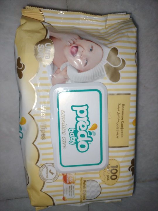 Predo baby sensitive care wet wipes 100pcs