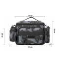 Fishing Tackle Backpack Storage Bag Men Outdoor Shoulder Fishing Lure Gear Bags with Rod Pole Holder Camping Hunting Hiking Pack.