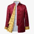Double-sided Wearable Chinese Style Traditional Shirt Tang Suit Kung Fu Costume Jacket Hanfu Men Coat Spring Autumn Clothes Tops.