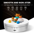 Three-speed electric rotating mirror display frame,USB/battery dual-use,rotating display device,360-degree jewelry display frame.