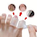 1 Pair Orthotics Silicone Toe Protector Anti-abrasion And Anti-pain Separation Thumb Sleeve. 