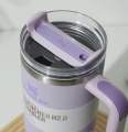 Stanley-Quencher H2.0 FlowState Stainless Steel 40 Oz Vacuum Insulated Cup, Tumbler, Mug for Hot and Cold both With Lid and Straw, Mug Travel Cup Insulated. 