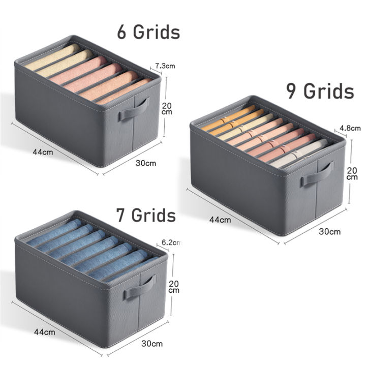 Thickened%20Pants%20Storage%20Box%20Foldable%209/7/6%20Grids%20Organizer%20for%20Jeans%20Sweatshirt%20Shirt%20Wardrobe%20Organizers%20of%20Cabinets%20and%20Drawer%20-%20Image%206