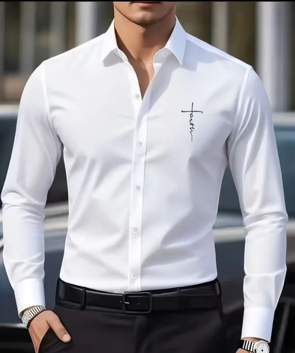 python functions – artofit Images High Quality Grahic Men’s Slim Fit Formal Shirt – White & Black Full Sleeve Stylish Office ...