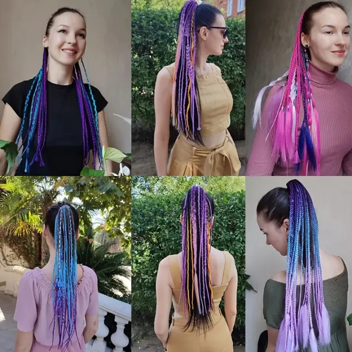 Synthetic%2024Inch%20Y2K%20Rainbow%20Horsetail%20Wig%20Long%20Boxing%20Braid%20Hair%20Ponytail%20Extension%20High%20Temperature%20Fiber%20Hairpiece%20for%20Women%20-%20Image%206