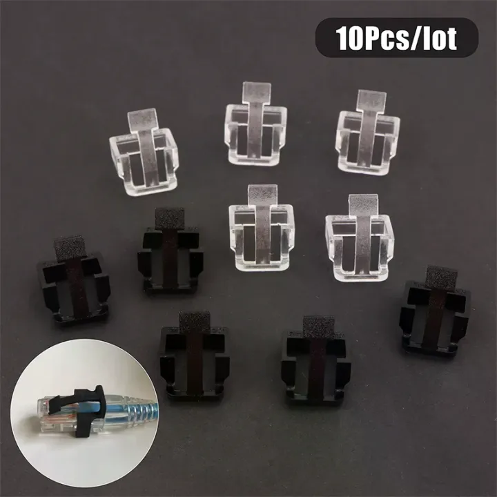 10Pcs%20RJ45%20Crystal%20Head%20Buckle%20Protective%20Cover%20Network%20Cable%20Plug%20Repair%20Latch%20-%20Image%202
