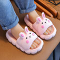 New Bunny Child Slippers Summer Cartoon Soft Sole Comfortable Antiskid Sandals Home Bathroom Beach Boy Girl Baby Sandals Casual. 